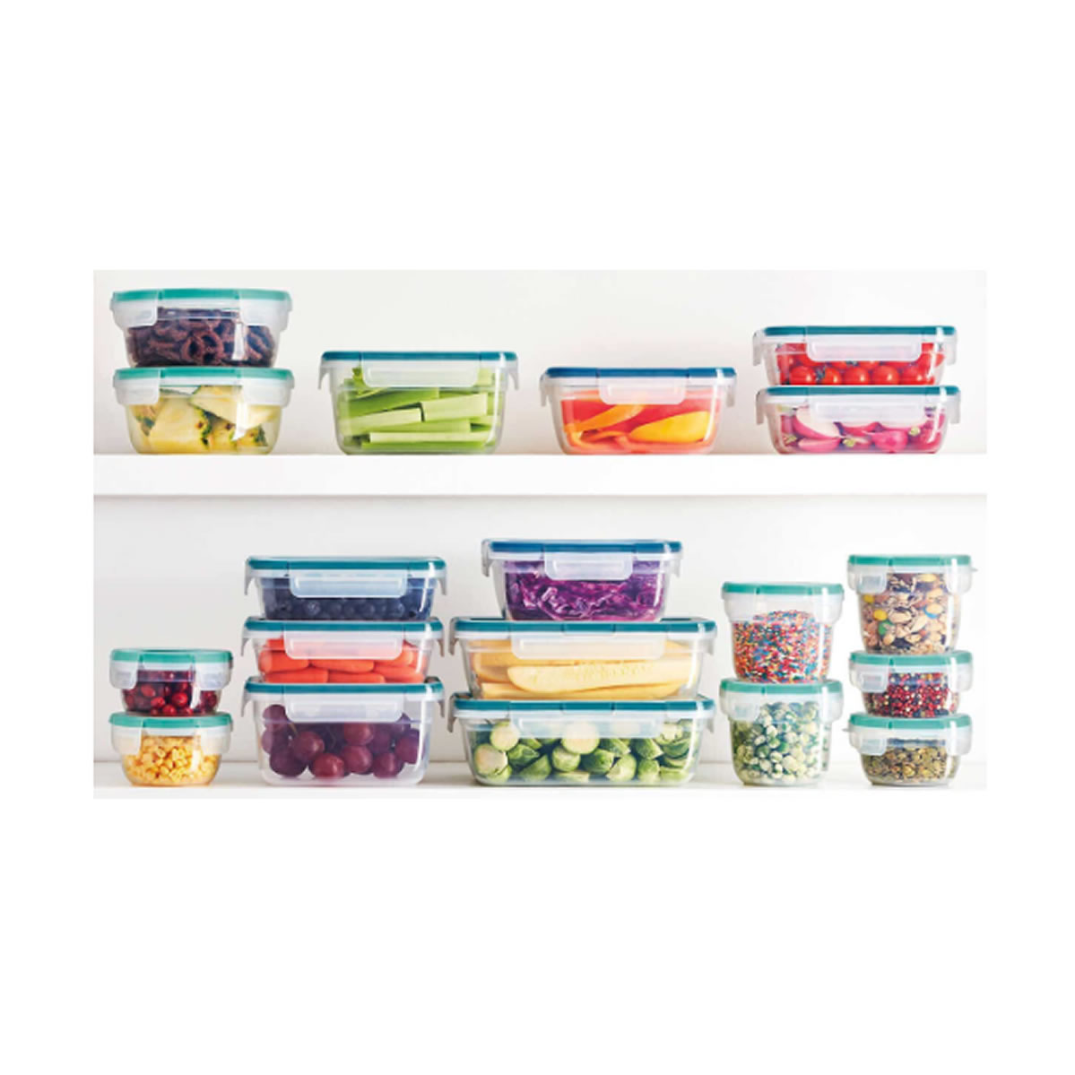 Recipientes de Plástico con Tapas Snapware, 38 piezas