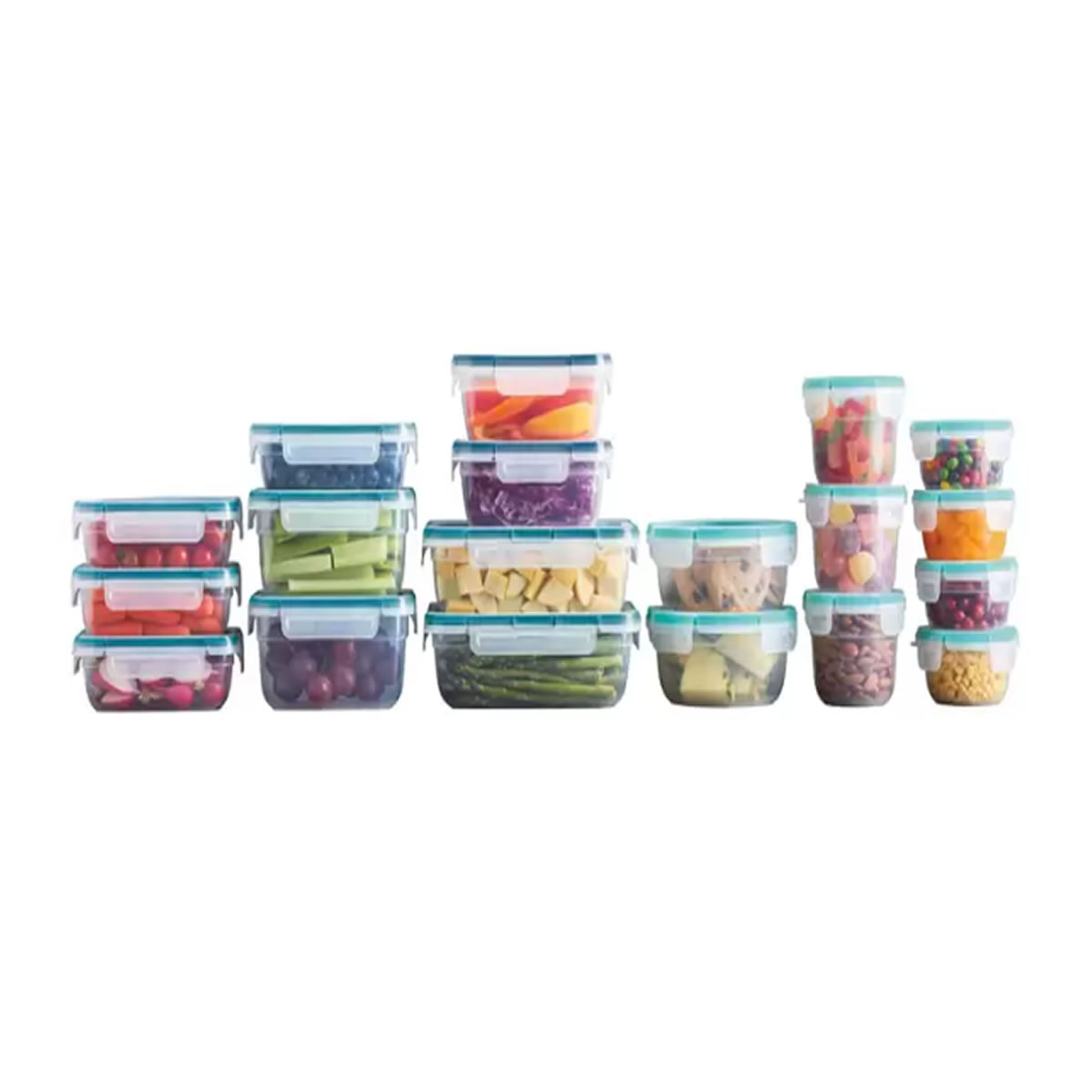 Recipientes de Plástico con Tapas Snapware, 38 piezas