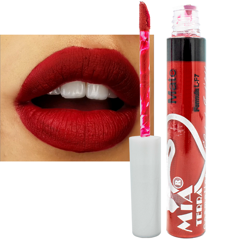 Labial Mate Indeleble Organico Color Frambuesa Mia Terra Cosmetics