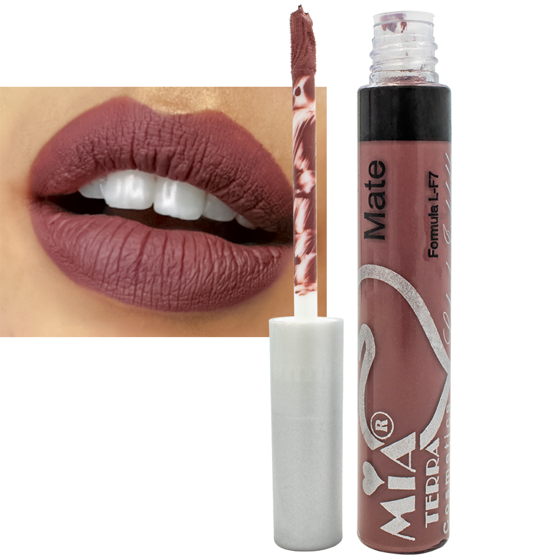 Labial Mate Indeleble Organico Color Cocoa Mia Terra Cosmetics