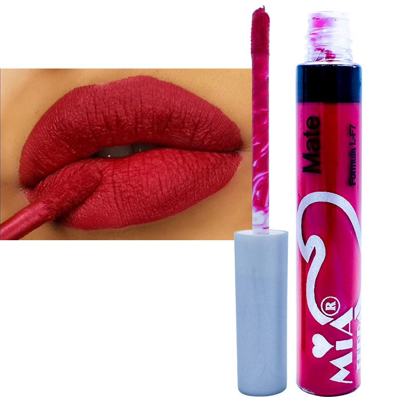 Labial Mate Indeleble Organico Color Carmin Mia Terra Cosmetics