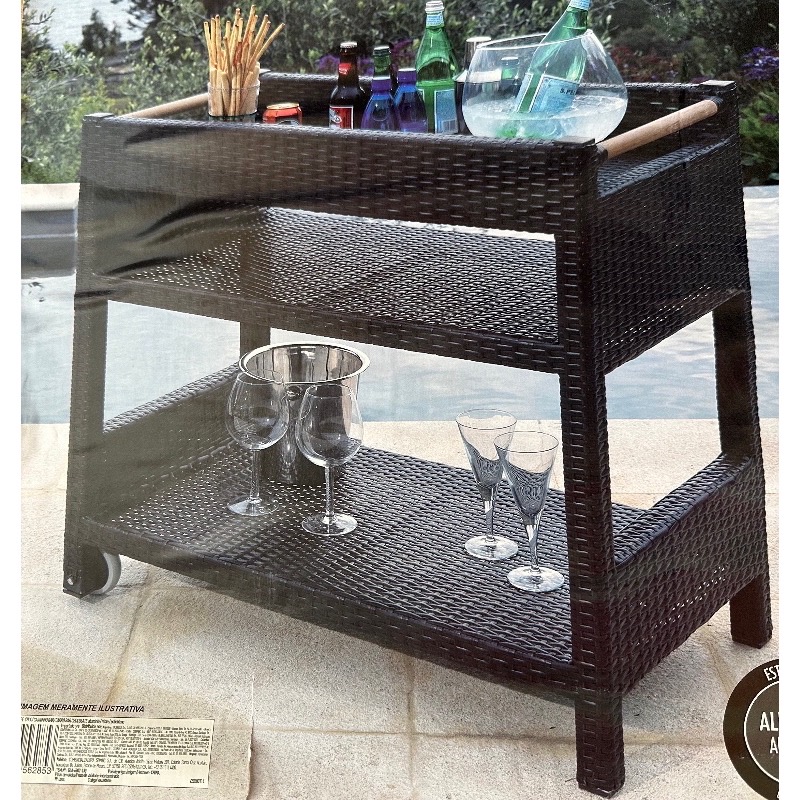 Carrito De Servicio Para Exterior Bar Cantina Ratan