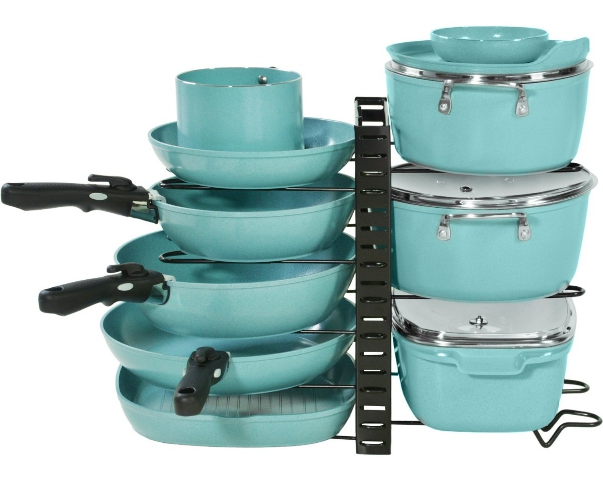 Bateria Cocina Jade Antiadherente Cocina Ollas Sartenes 18 Piezas