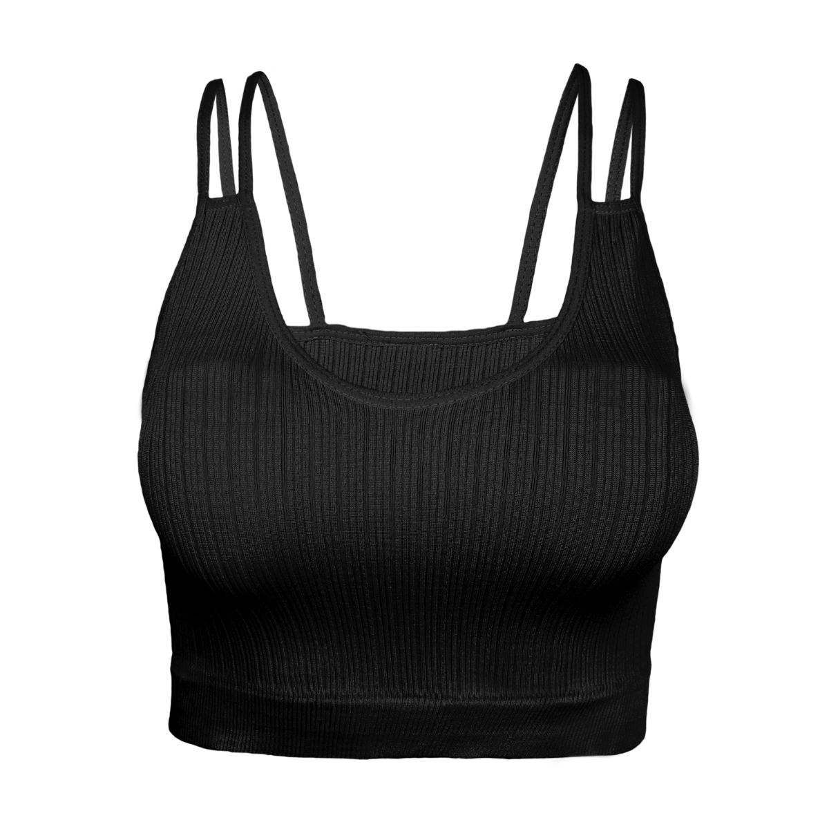 Pack 2 Crop Top Dama Blusa Gym Bralette Ombliguera Mujer Fit