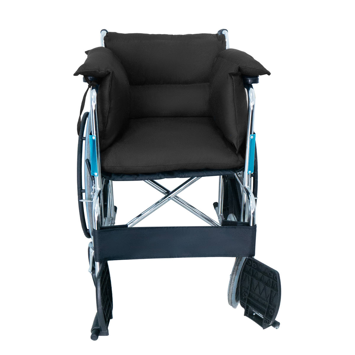 Cojín para silla de ruedas acolchado respaldo descansa brazos