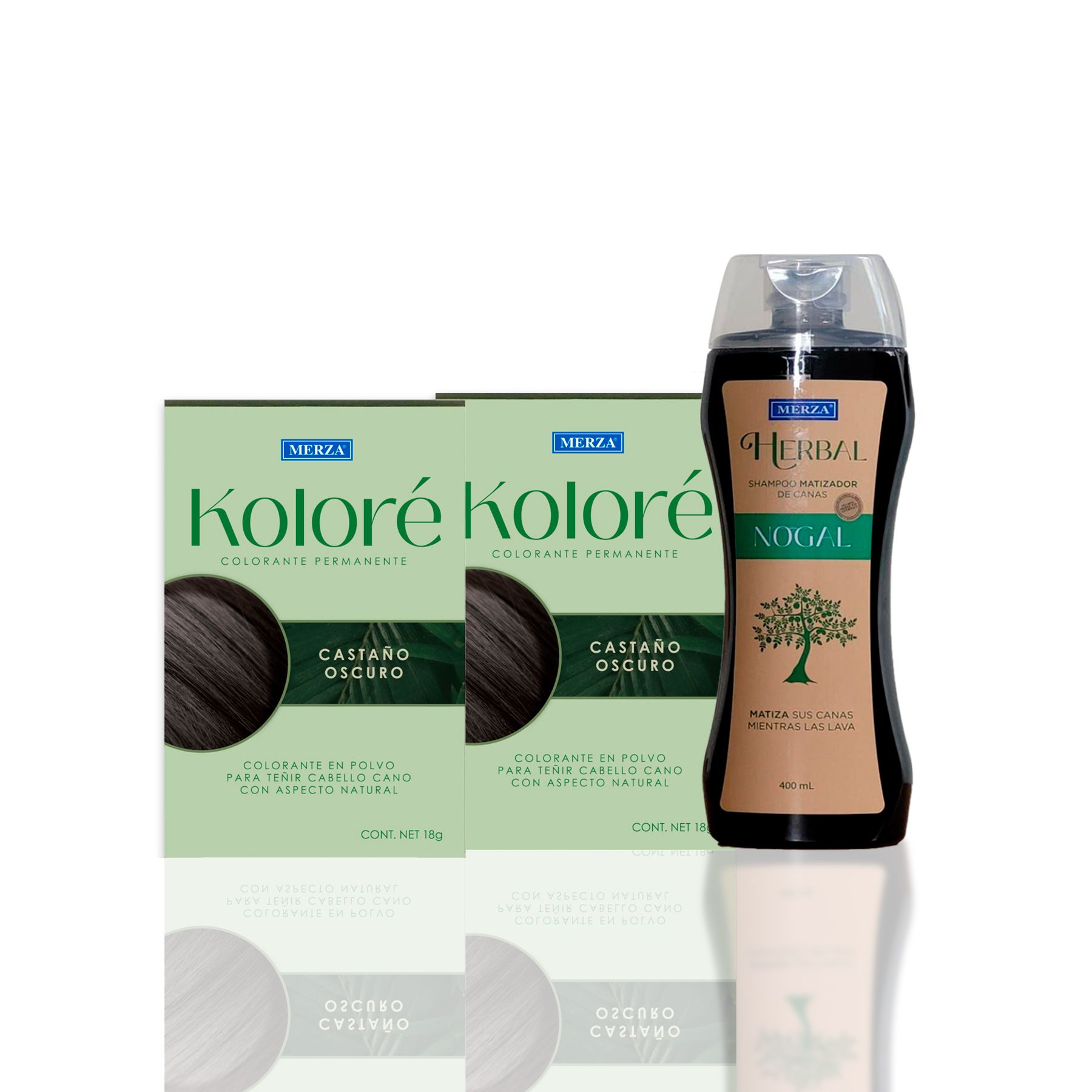 Pack 2 Kolore Castaño Oscuro + Shampoo de Regalo
