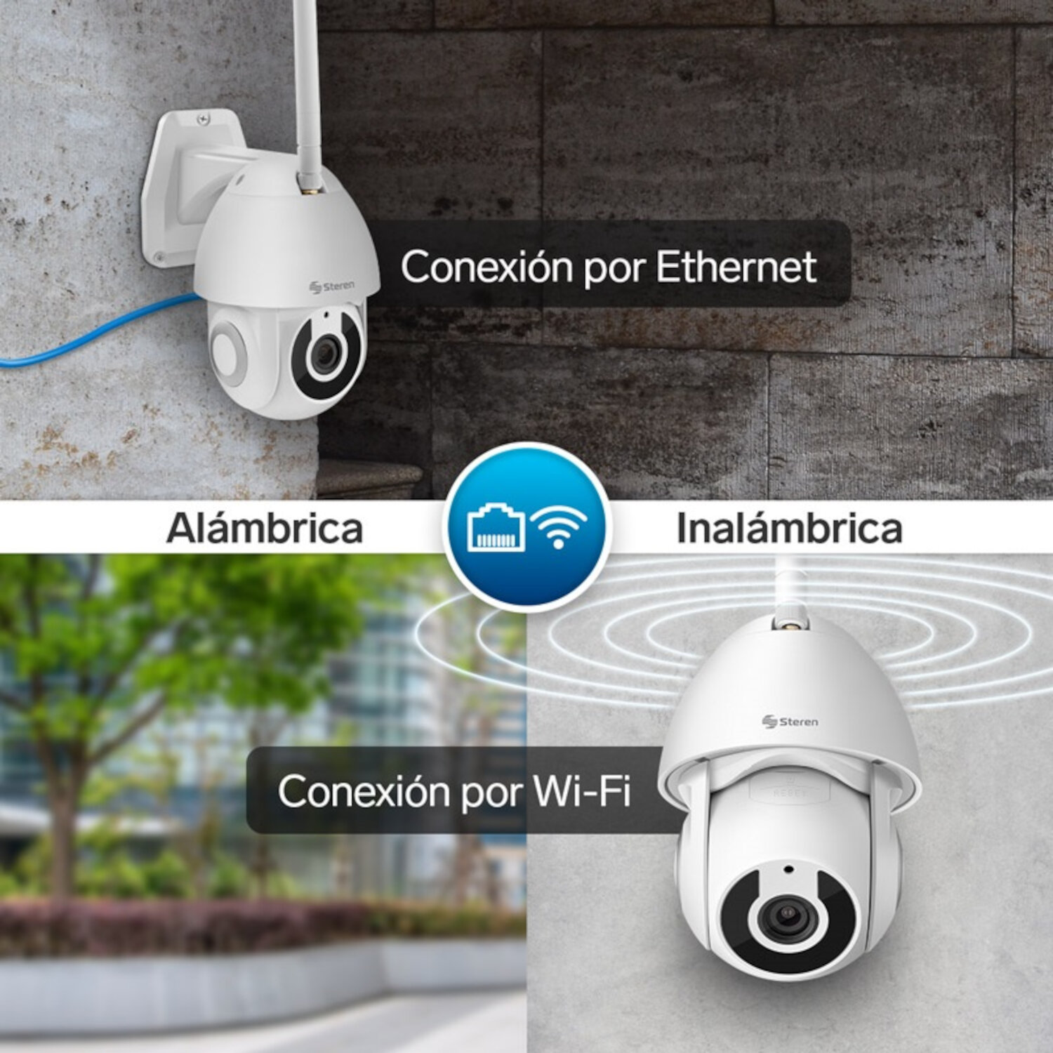 Cámara Wi-Fi Ethernet 3 Mpx para exterior CCTV-235 