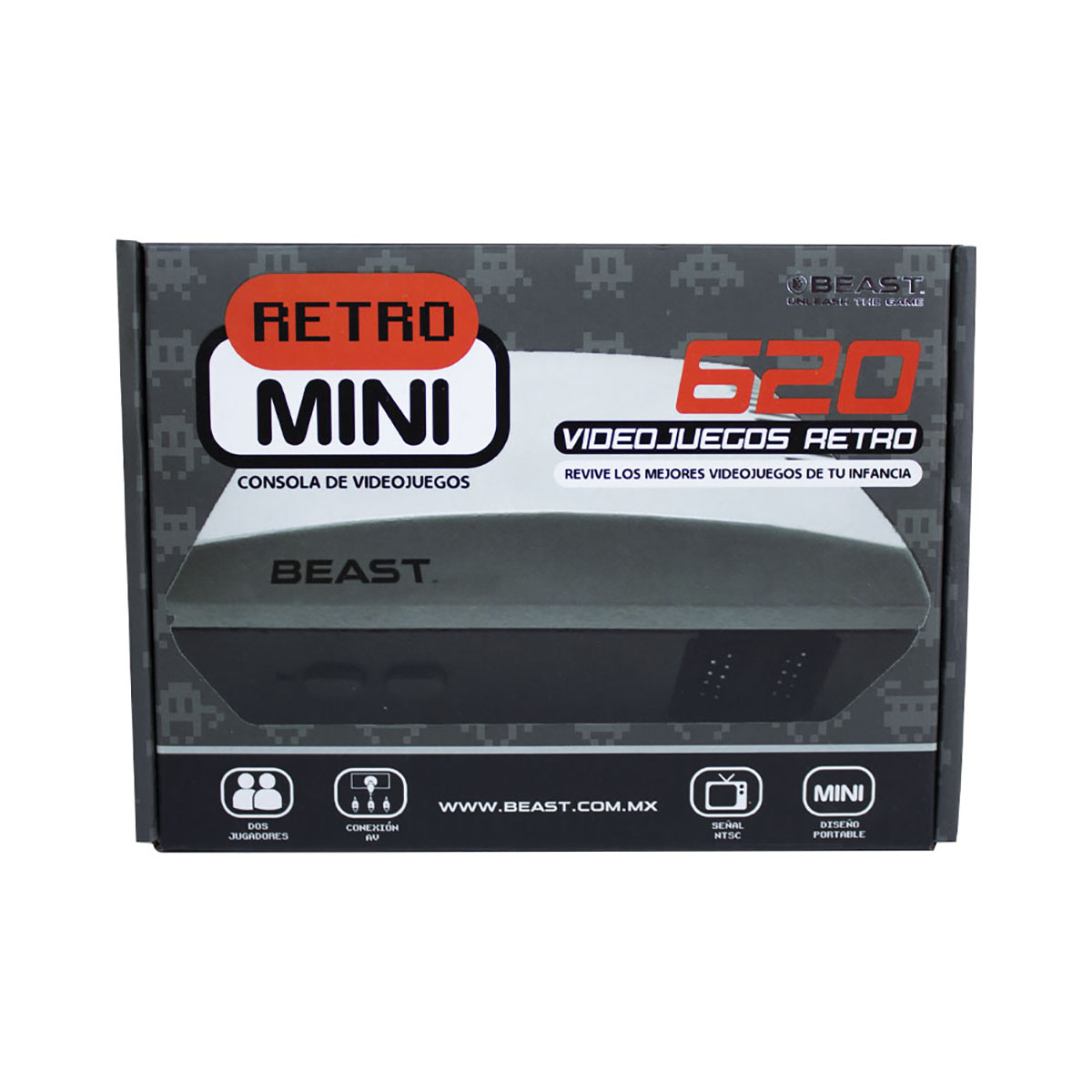 Mini Consola Videojuegos Retro Beast 620 Juegos 2 Controles