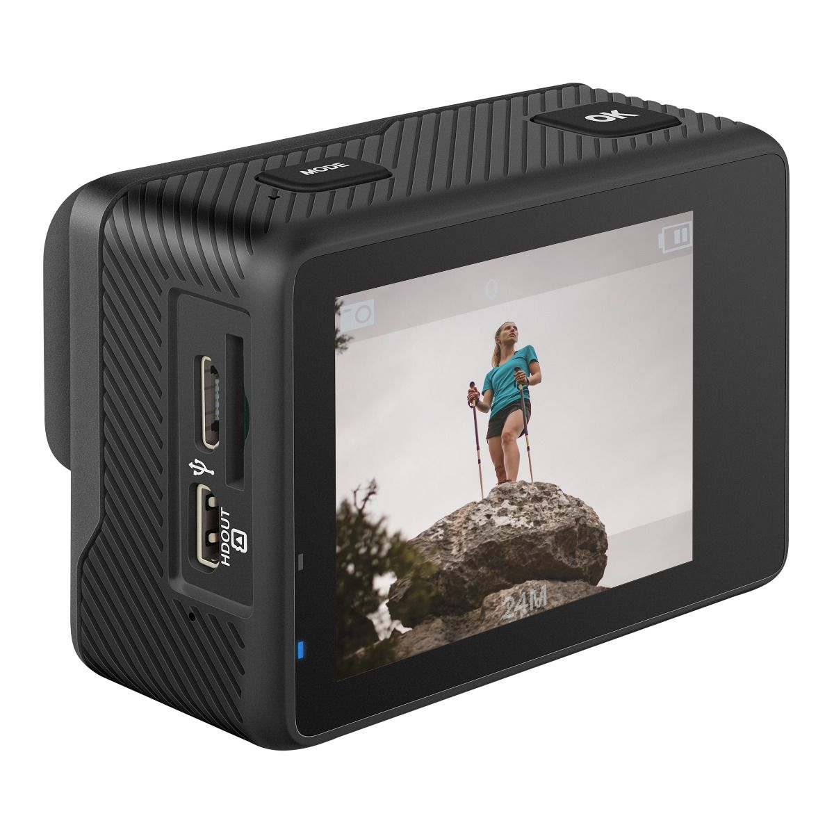 Camara Deportiva Sumergible 4k Wi-Fi C/Doble Pantalla Steren