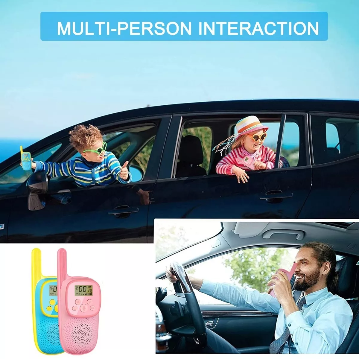 Duo 2 Piezas Radios Walkie Talkies Para Niños Carga Usb 3km