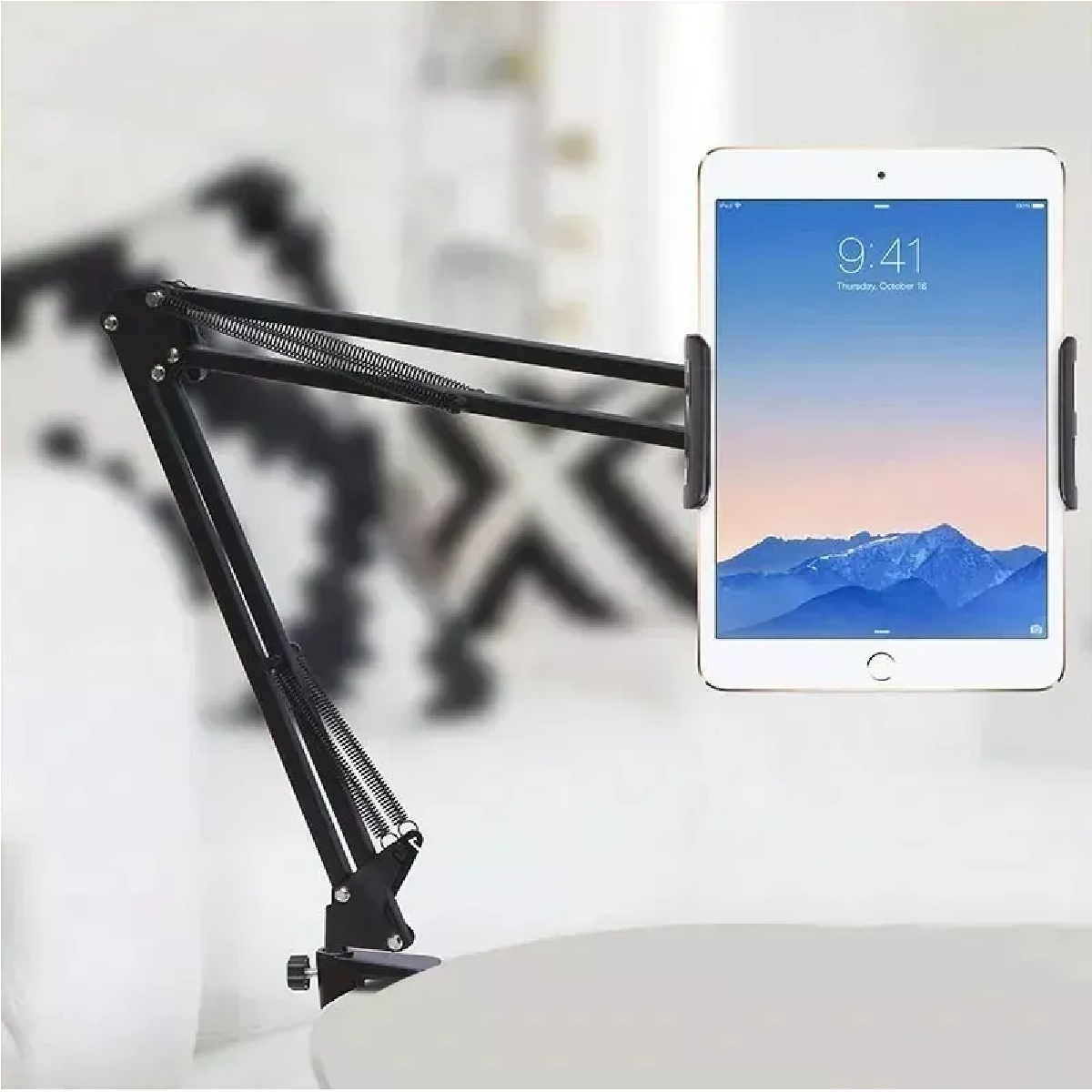 Soporte Celular Tablet Brazo Flexible Ajustable Con Clip