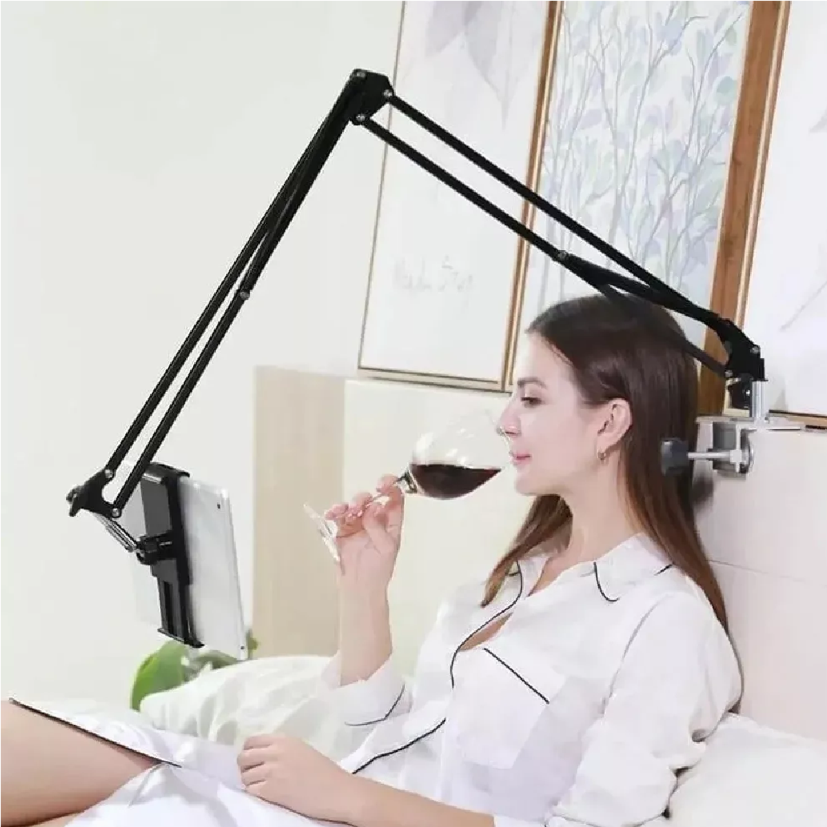 Soporte Celular Tablet Brazo Flexible Ajustable Con Clip