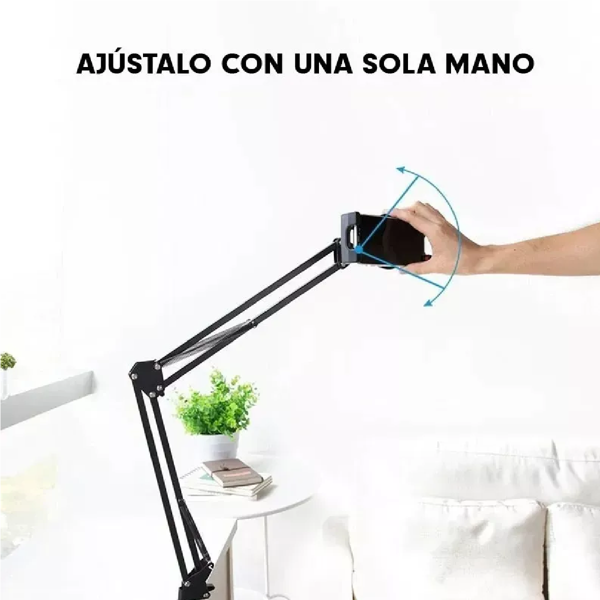 Soporte Celular Tablet Brazo Flexible Ajustable Con Clip