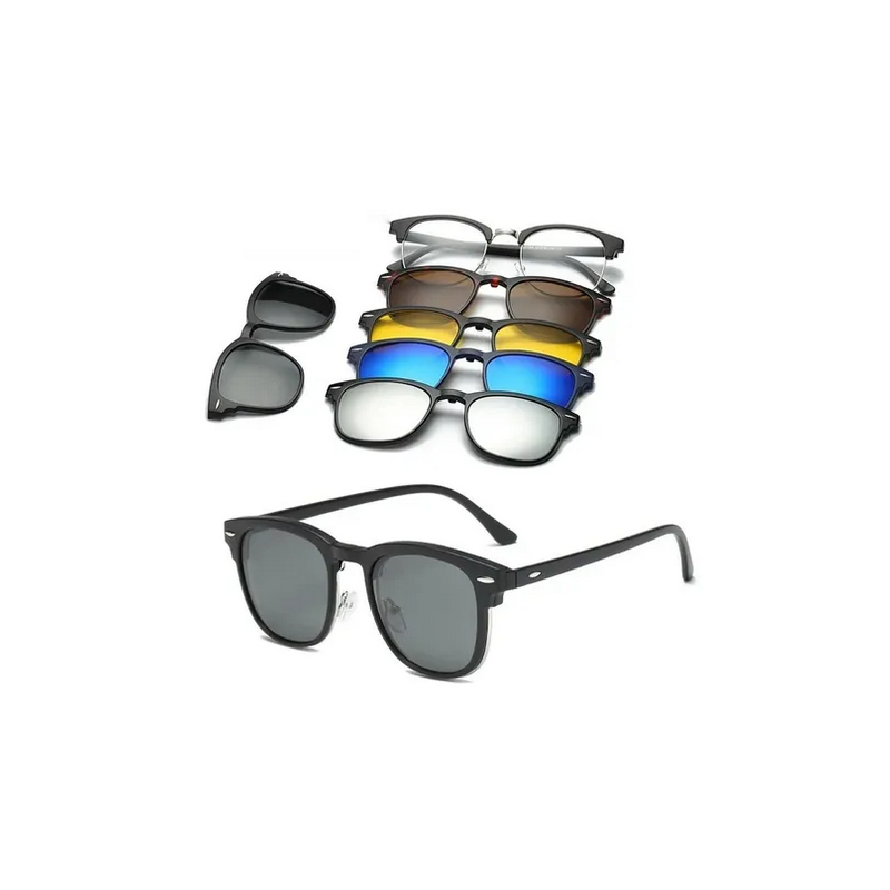 Lentes Oftálmicos 5 Micas Intercambiables 2218a Magneticos.