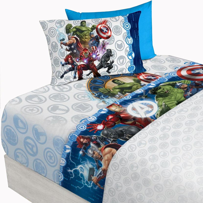 Juego de Sábanas Avengers-Vengadores Individual