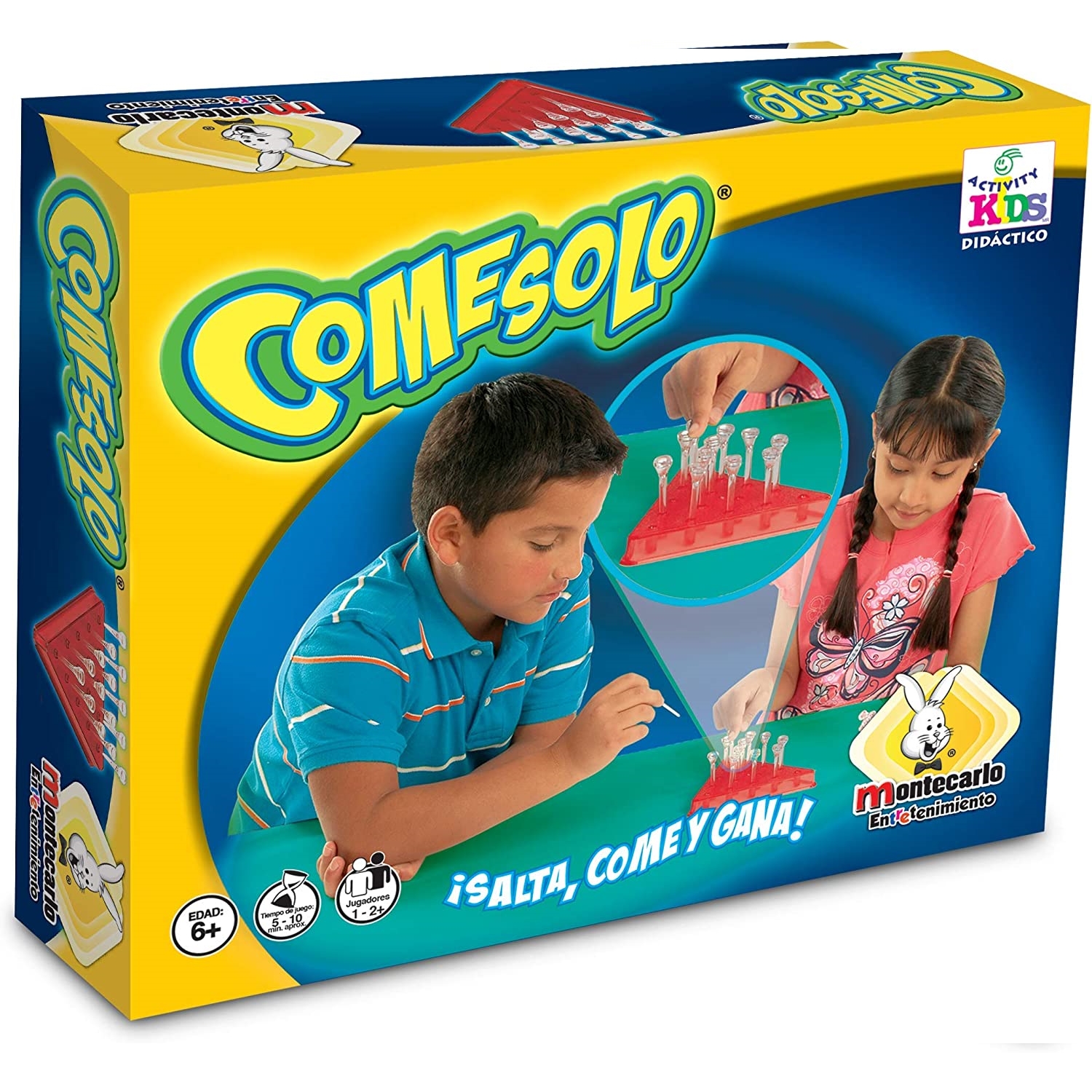 Comesolo Montecarlo Solitario Juego De Mesa Niños Didactico