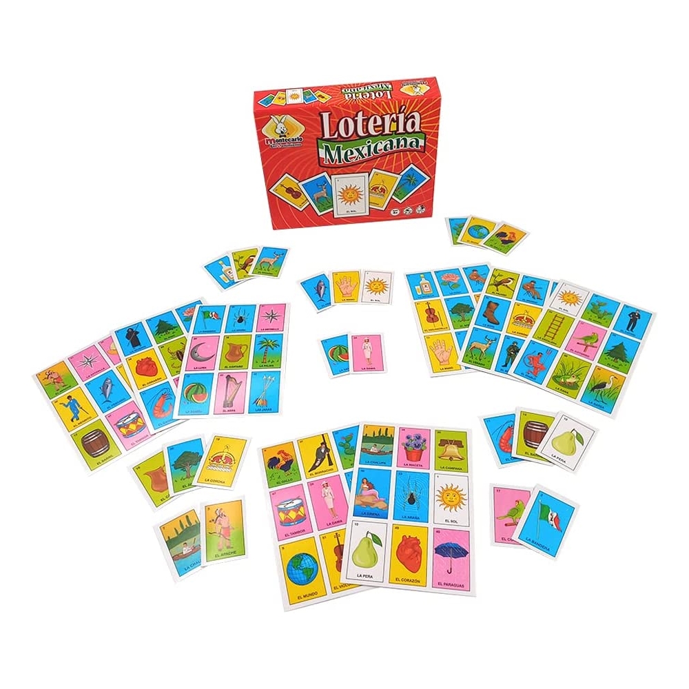 Loteria Mexicana Montecarlo Juego De Mesa Didactico