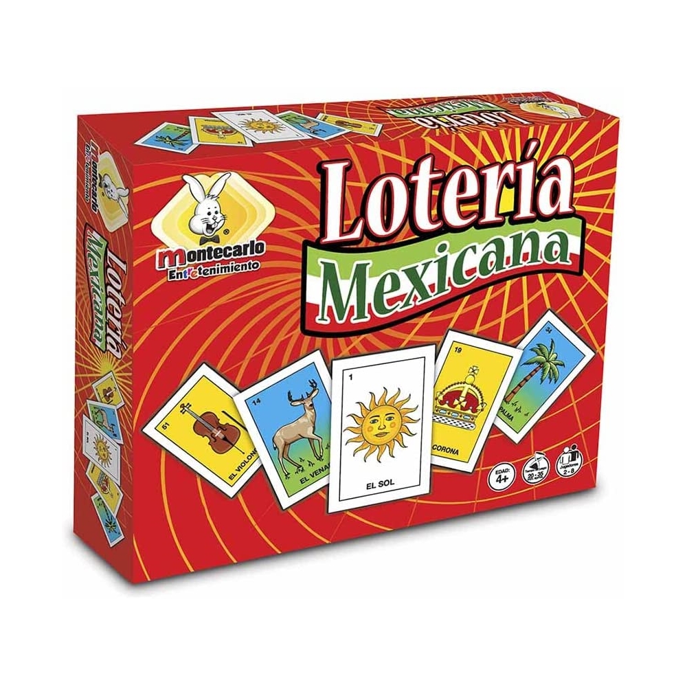 Loteria Mexicana Montecarlo Juego De Mesa Didactico