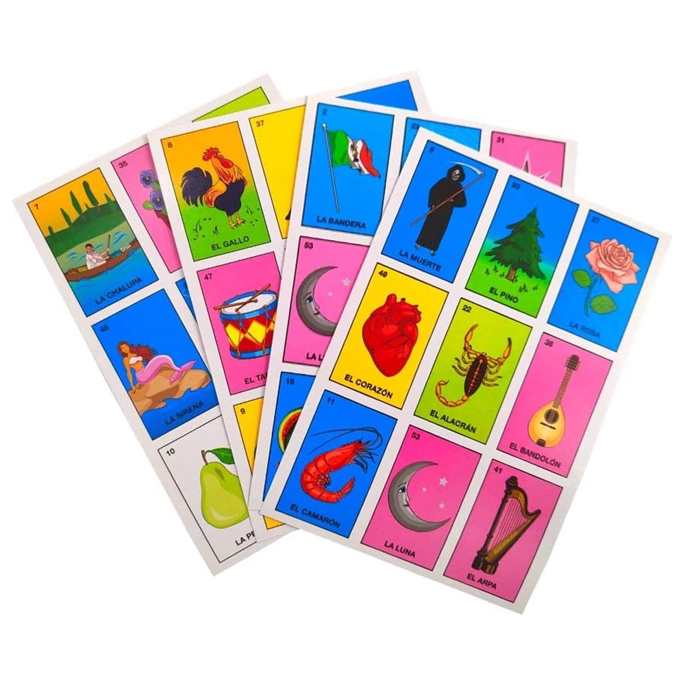 Loteria Mexicana Montecarlo Juego De Mesa Didactico