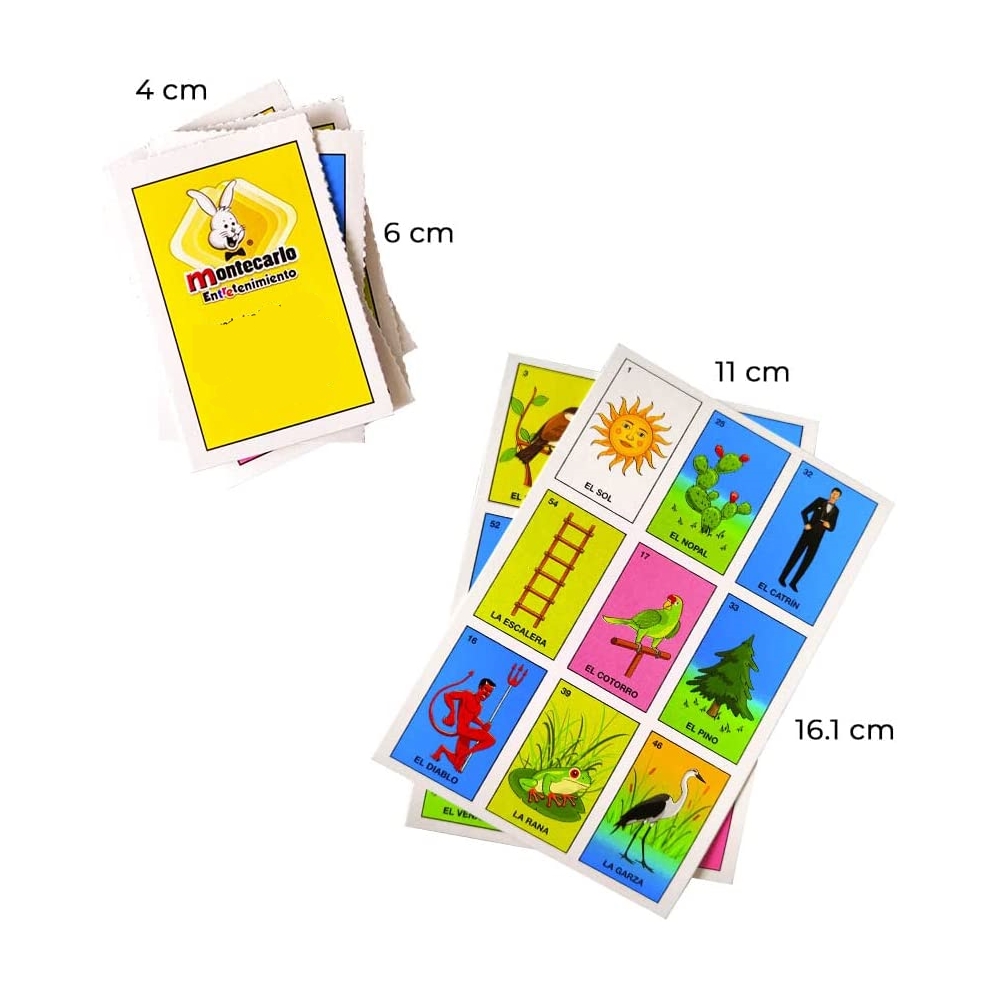 Loteria Mexicana Montecarlo Juego De Mesa Didactico