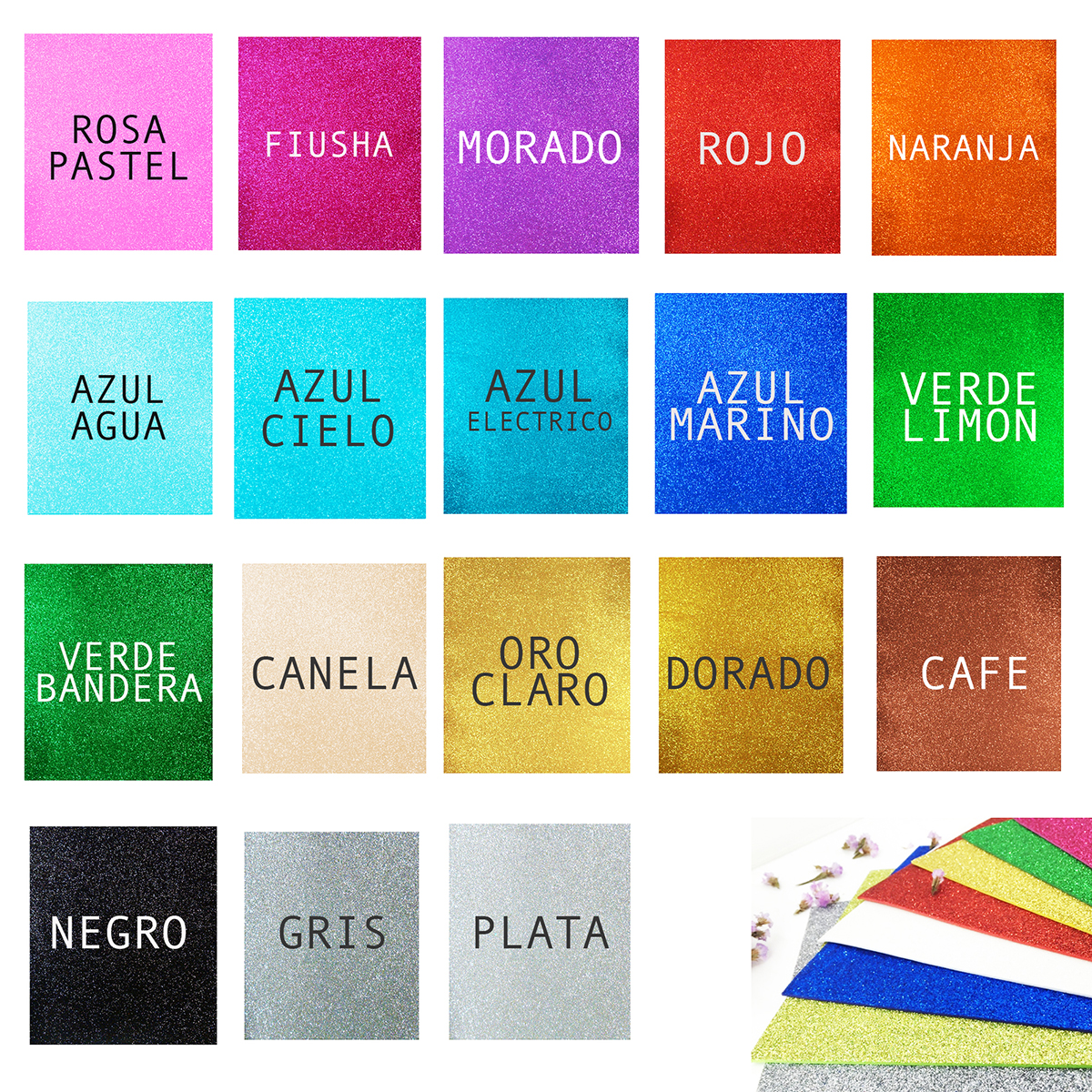 1 pliego lamina foamy con diamantina metalico 55x43cm para manualidad diy decorativa oficina escuela pizarron pascua