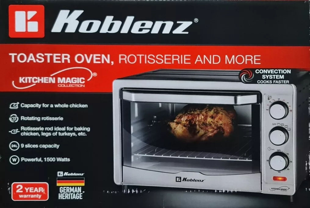 Horno De Mesa Eléctrico Koblenz Con Rosticero Hkm-1500r