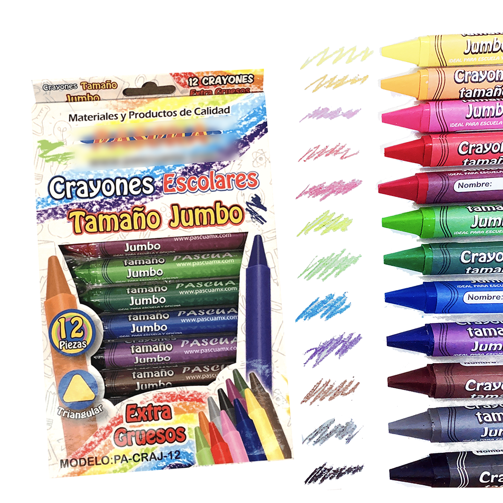 Crayones escolares tamaño jumbo 12 piezas crayola ceras jumbo