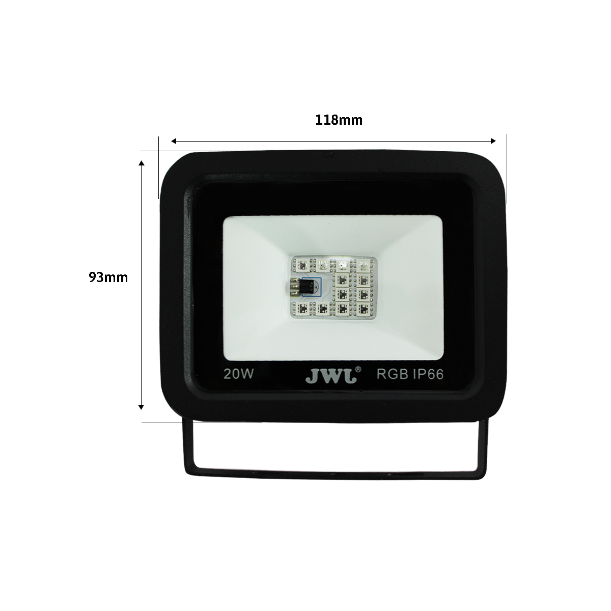 Paquete 2 Reflectores LED JWJ Multicolor 20w JLRE20RGB