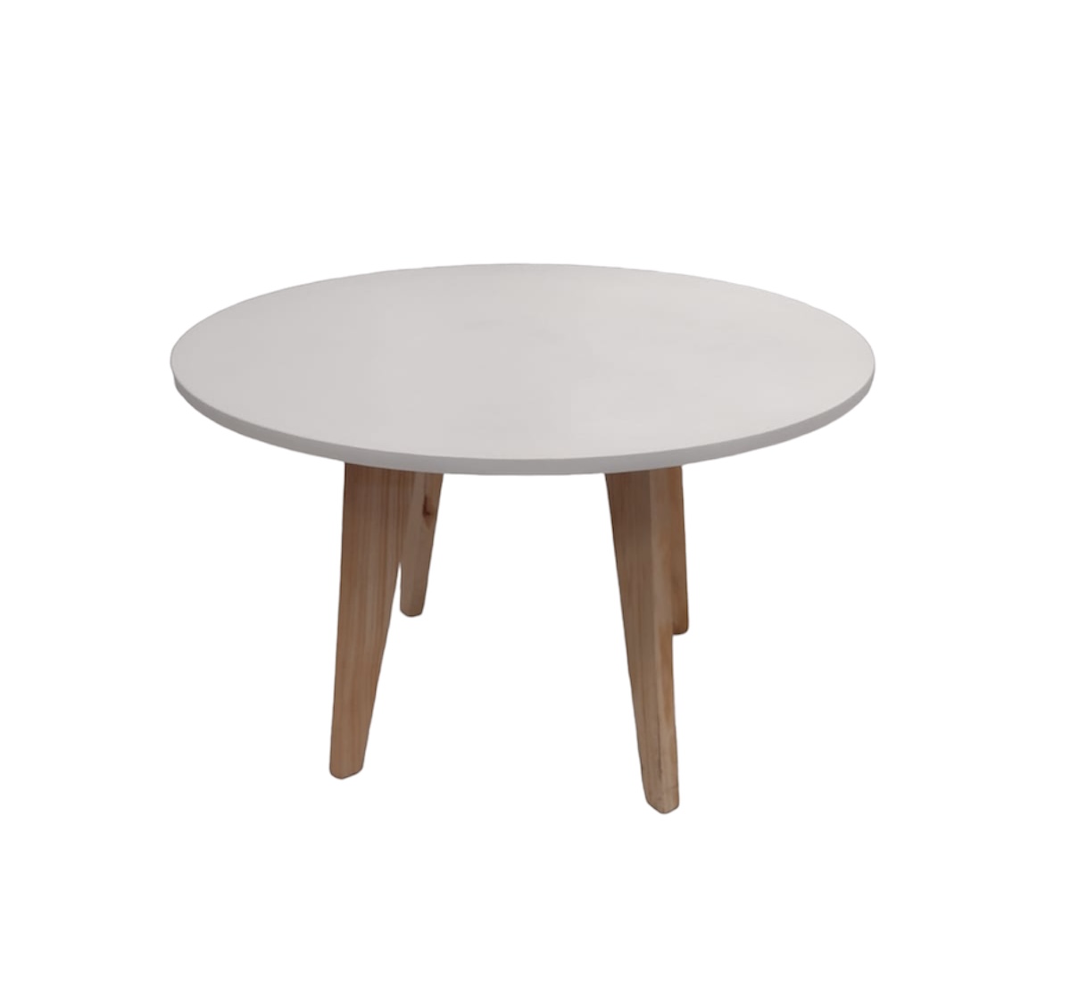 MESA DE CENTRO ESTILO NORDICO BLANCO