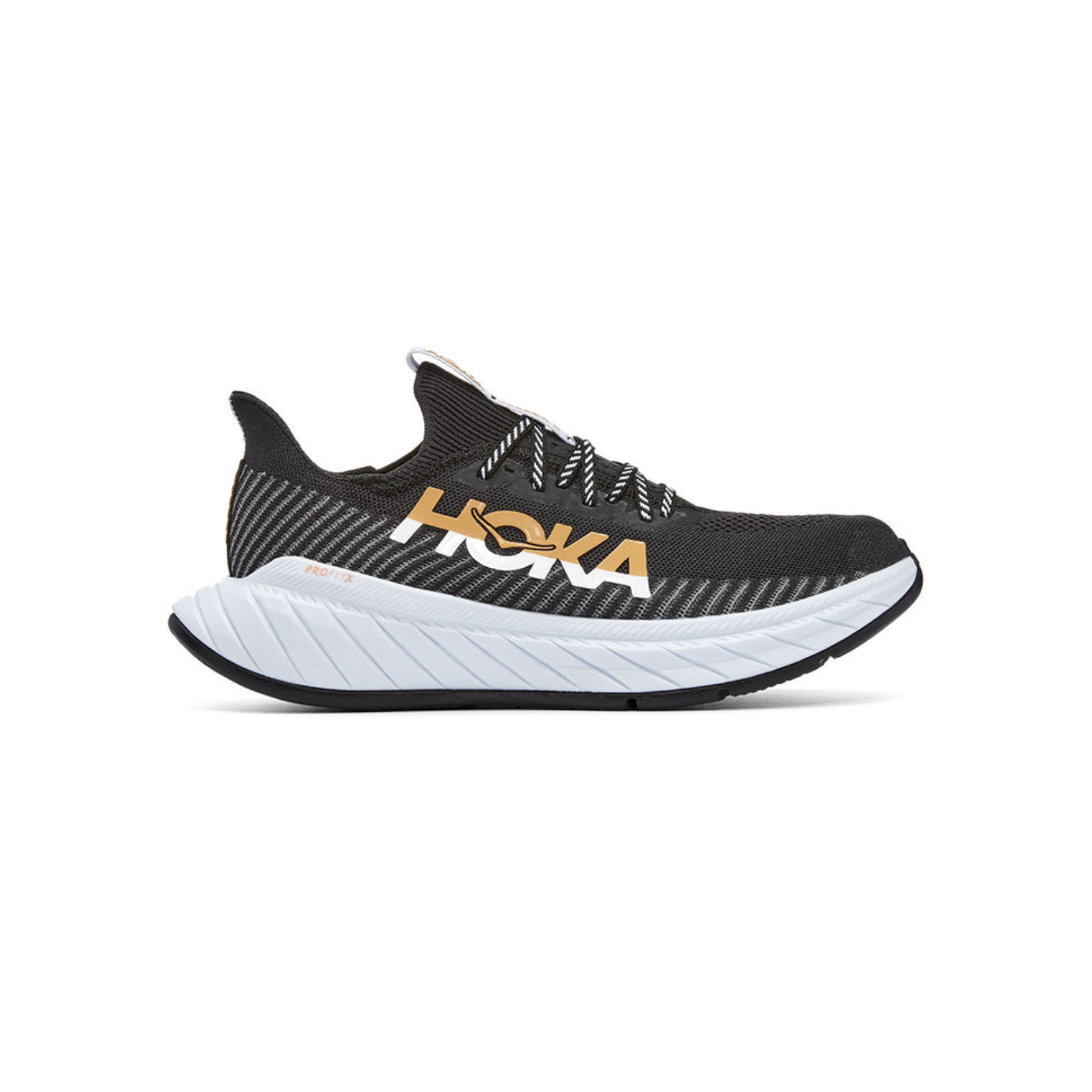 TENIS HOKA MUJER NEGRO Y BLANCO CARBON 1123193BWHT.