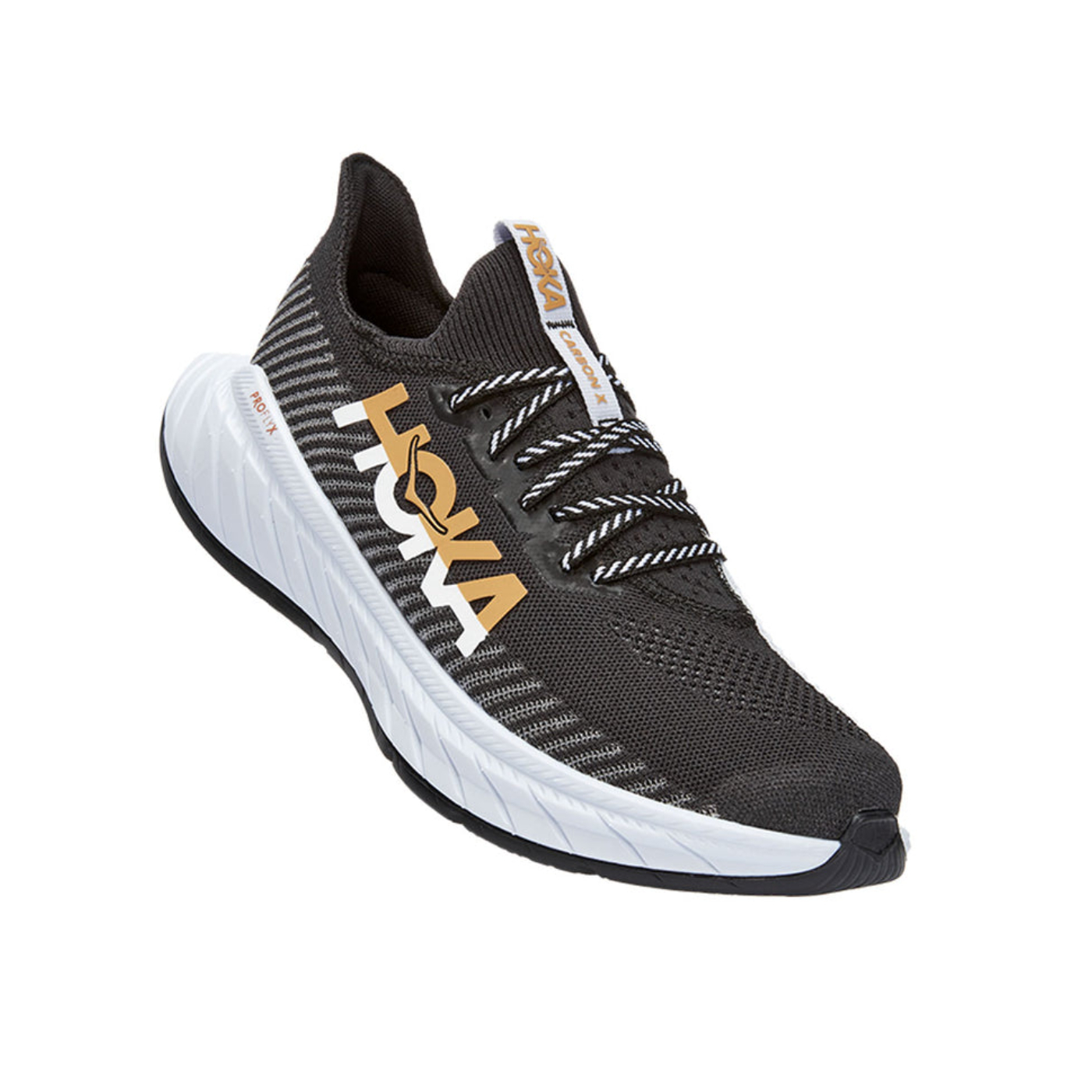 TENIS HOKA MUJER NEGRO Y BLANCO CARBON 1123193BWHT.