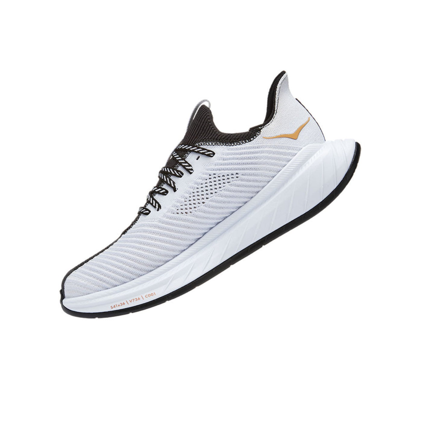 TENIS HOKA MUJER NEGRO Y BLANCO CARBON 1123193BWHT.