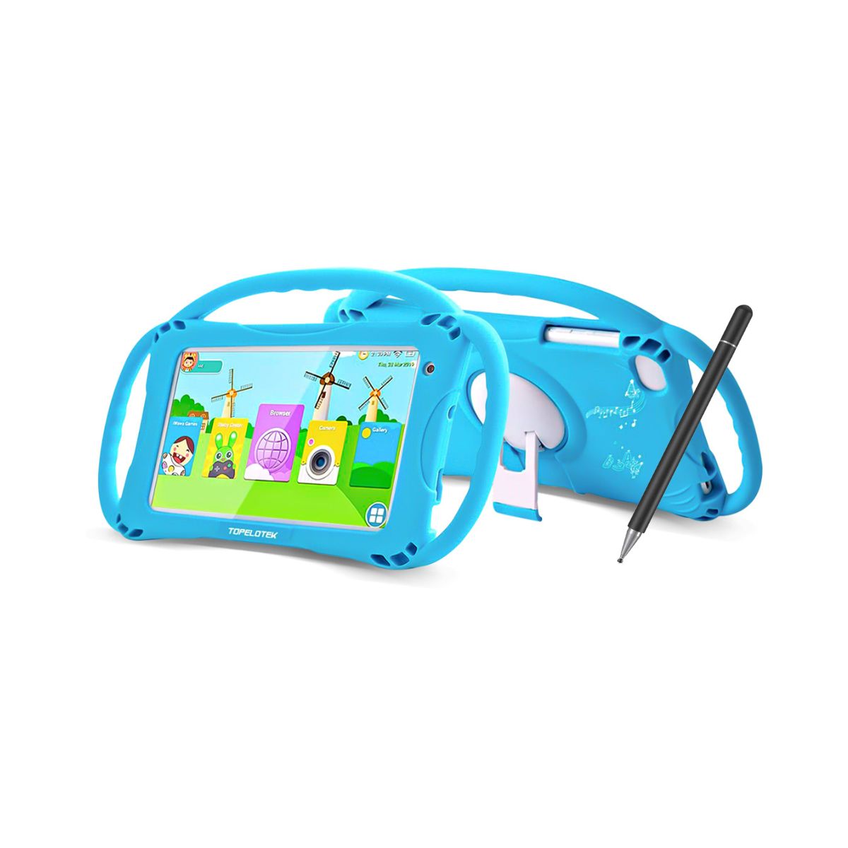 Tablet Para Niños Topelotek Kids 1gb 16gb 7 Android + Lápiz Táctil
