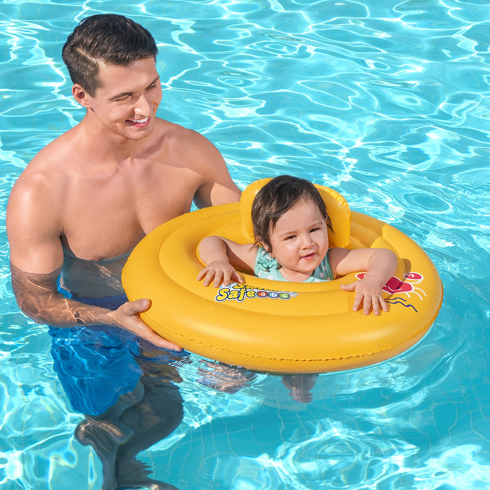 Inflable Silla Montable Dona Niños Bestway Naranja 69 Cm