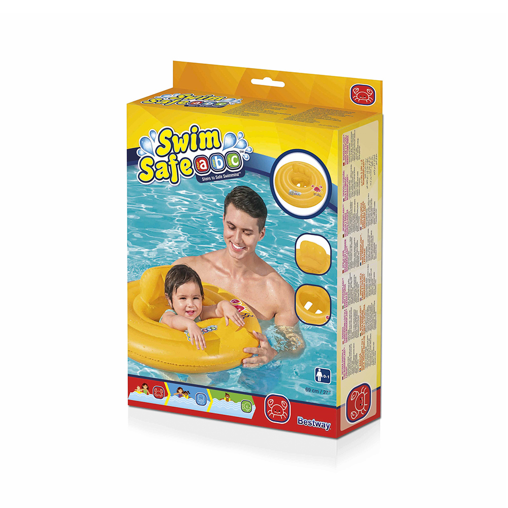 Inflable Silla Montable Dona Niños Bestway Naranja 69 Cm