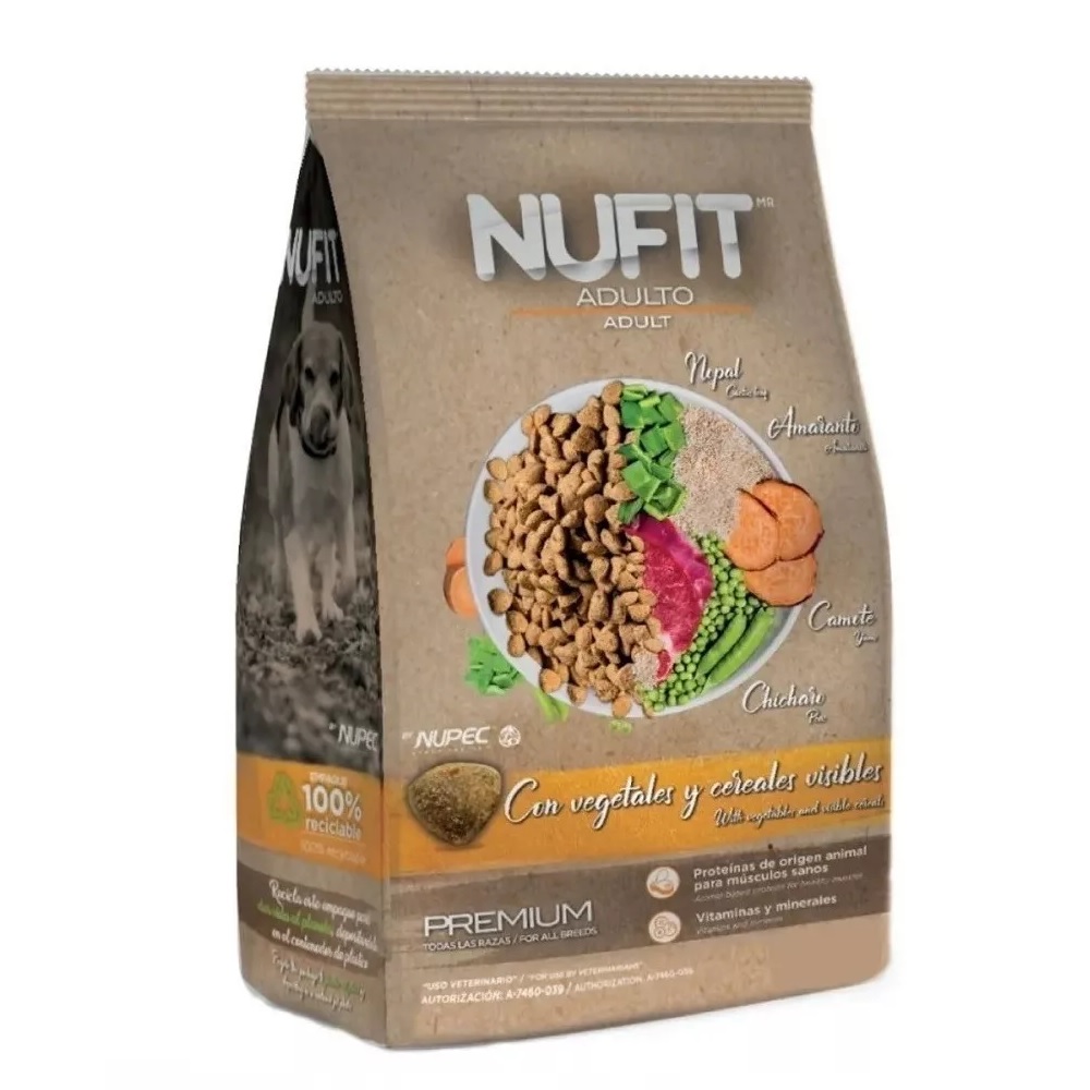 Croqueta Alimento Perro Adulto Premium Nufit By Nupec 25 Kg.