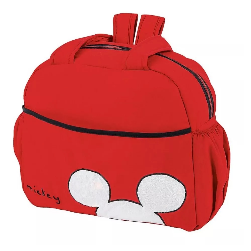 Pañalera Chiqui Mundo Mickey Mouse Niño Rojo Impermeable