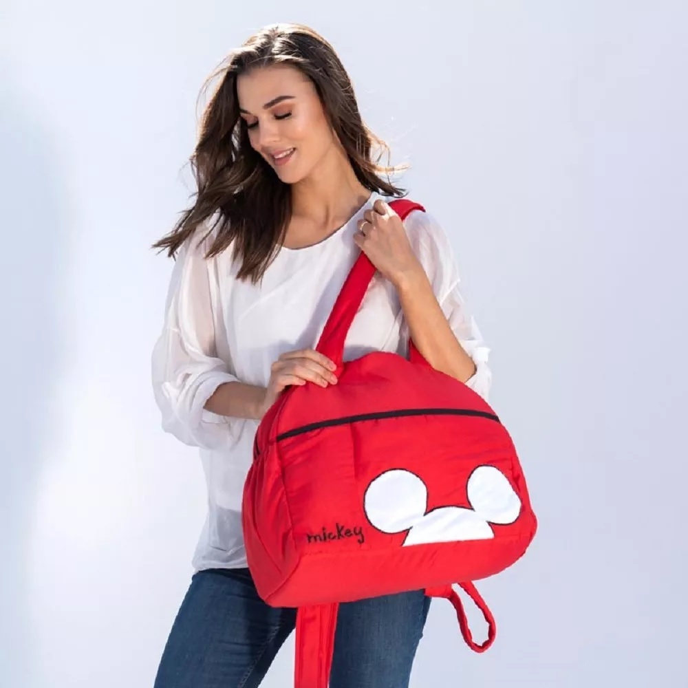 Pañalera Chiqui Mundo Mickey Mouse Niño Rojo Impermeable