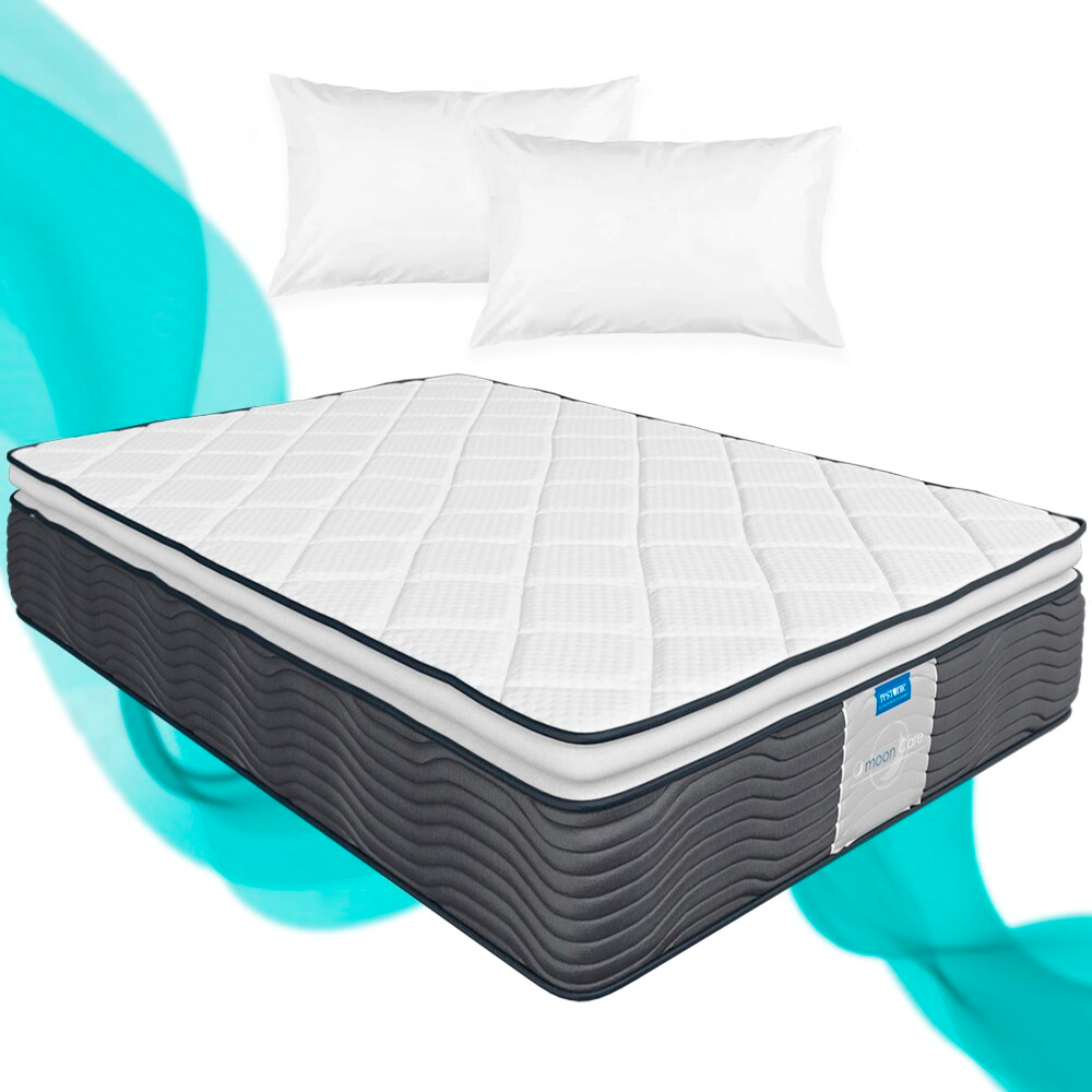 Colchón Restonic Matrimonial Santino Anti-Ácaros Ortopédico Confort + 2 ALMOHADAS DE REGALO