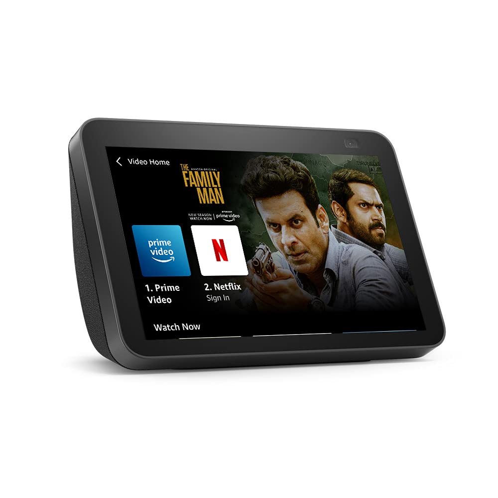 Bocina Asistente de Voz con Alexa Integrado Amazon Echo Show 8 Negro