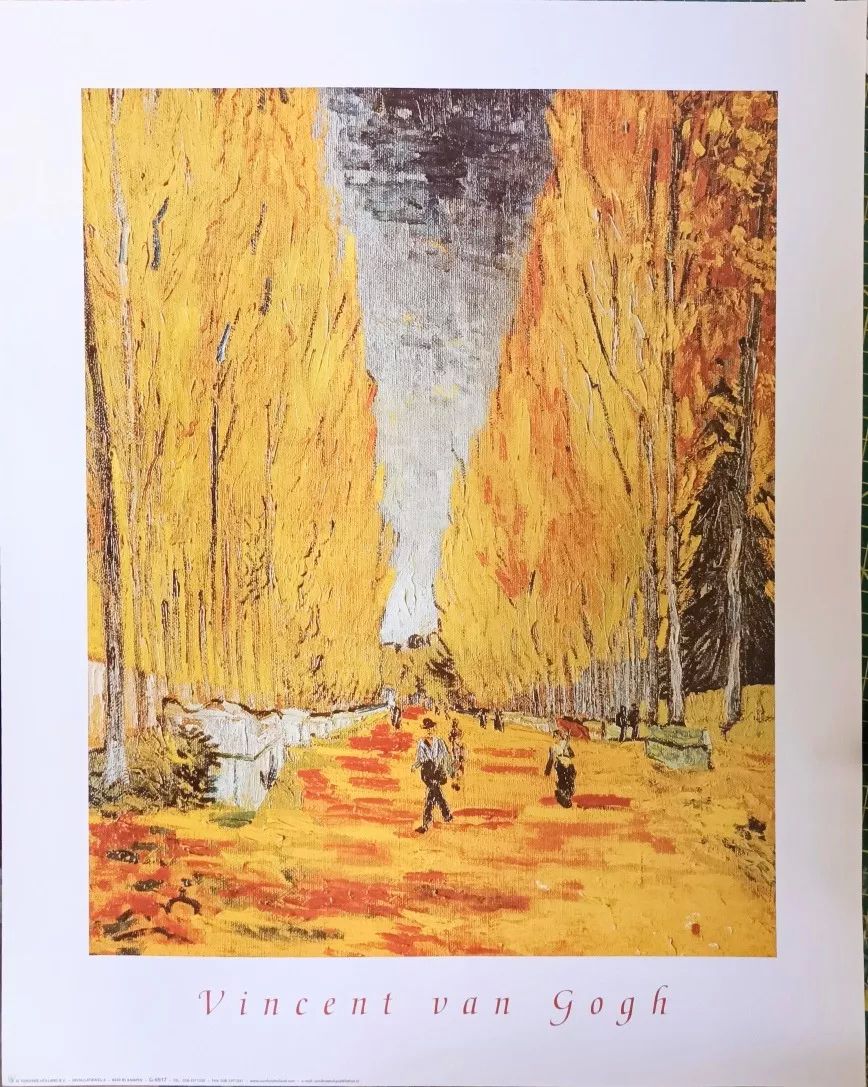 VAN GOGH Cinco  Litografías Para Enmarcar 50 x 40 cms 