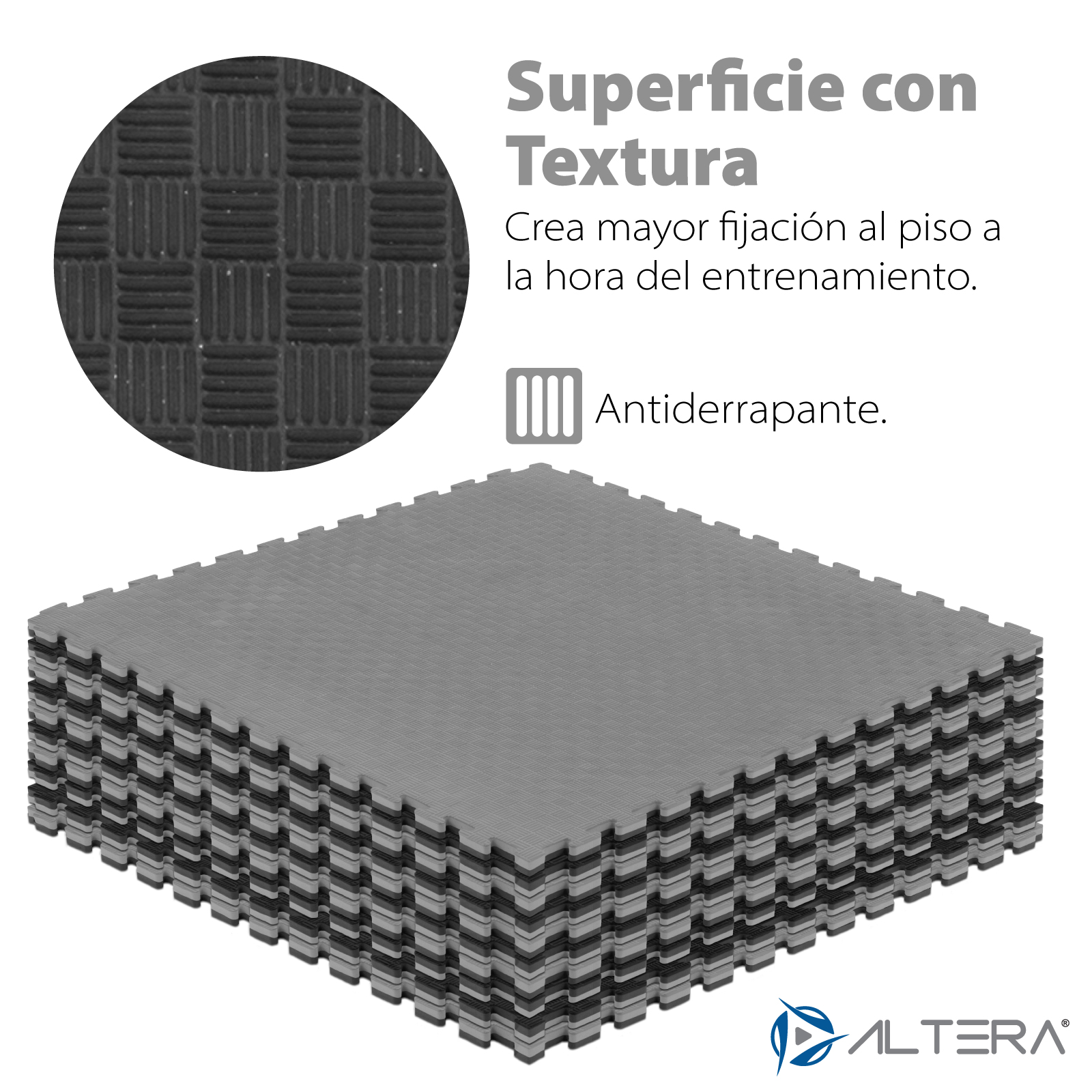 Piso de Gimnasio Altera Colchoneta Taekwondo Foamy EVA 2cm de grosor