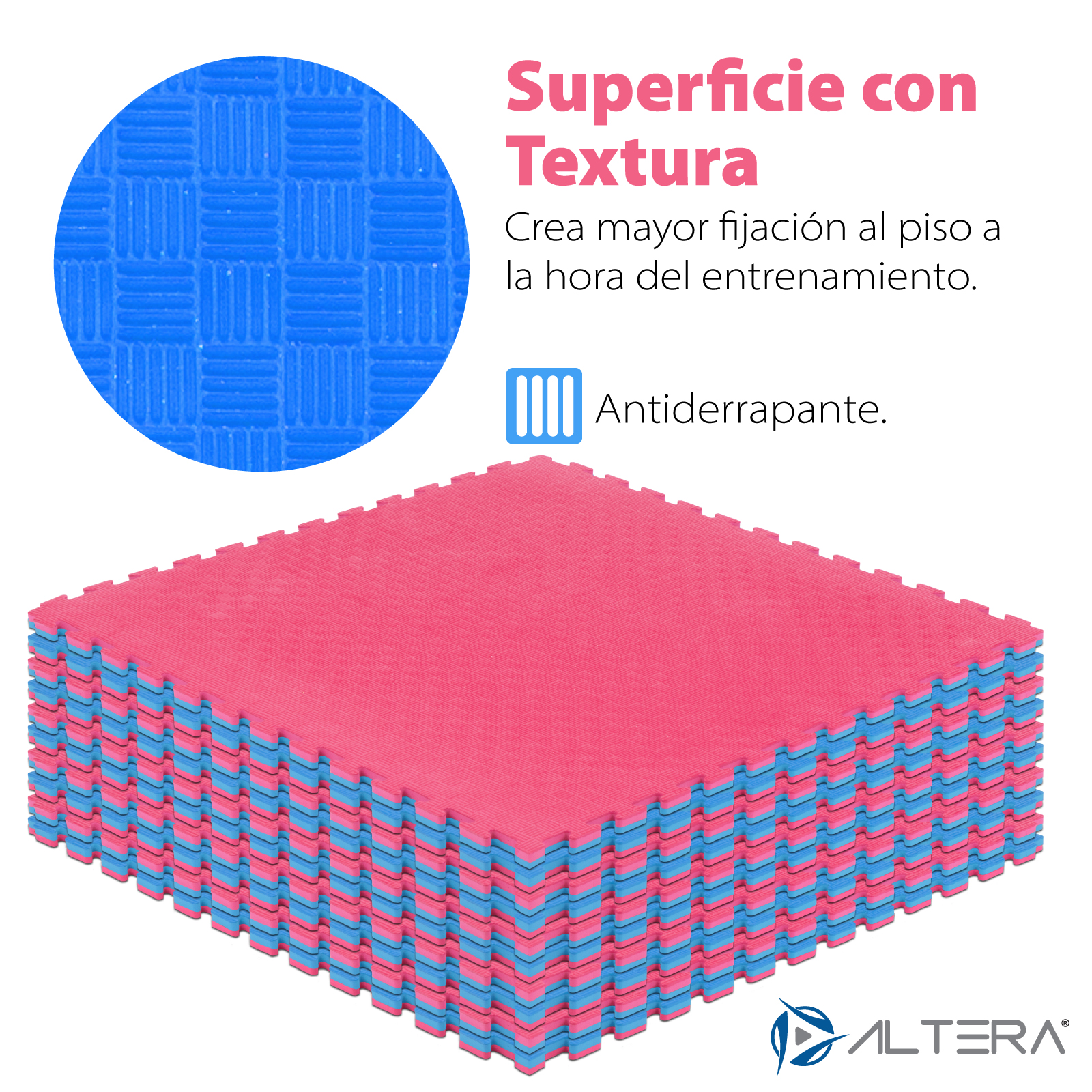 Piso de Gimnasio Altera Colchoneta Taekwondo Foamy EVA 2cm de grosor