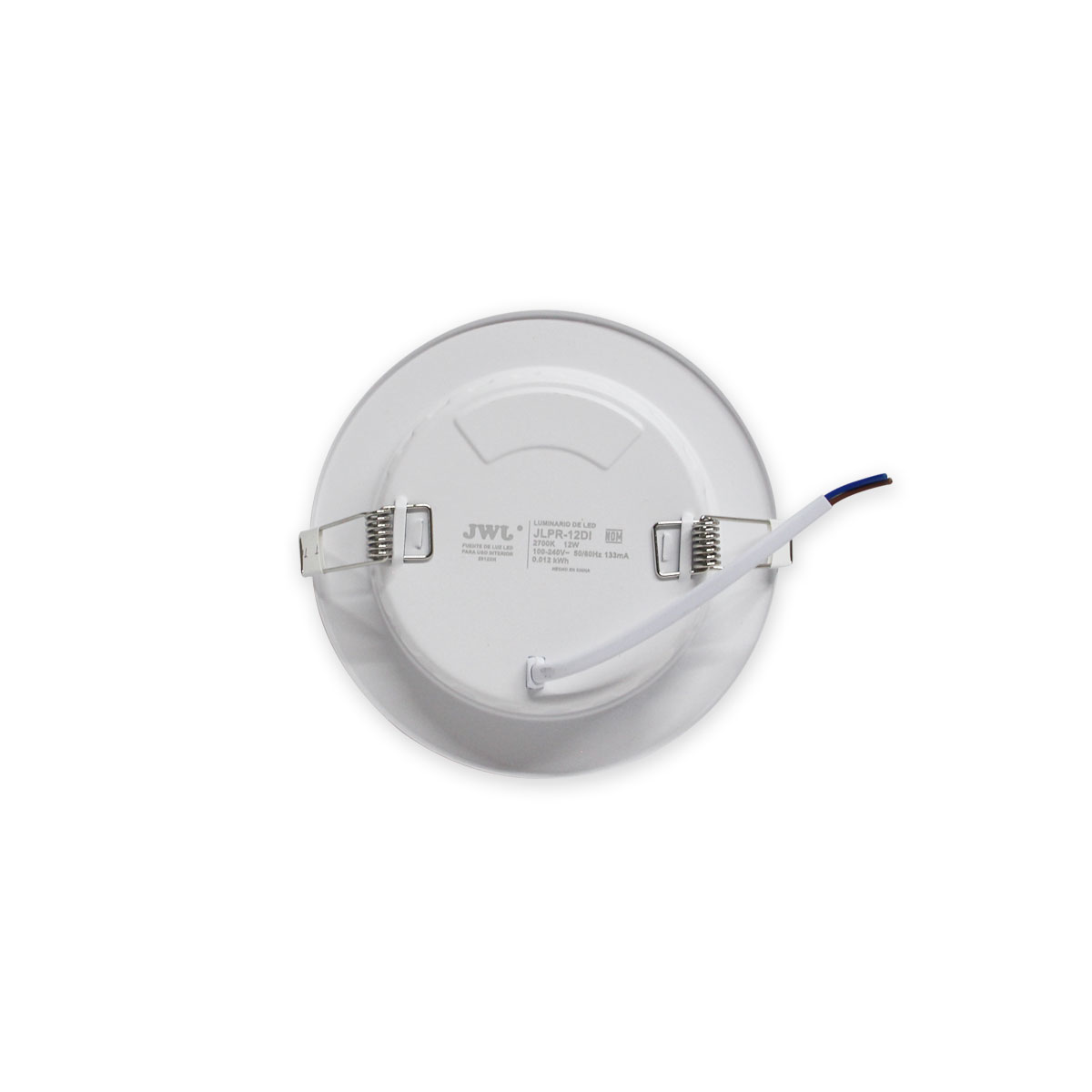 Paquete 10 lamparas LED JWJ empotrables para plafón 12w luz blanca JLPR12DI