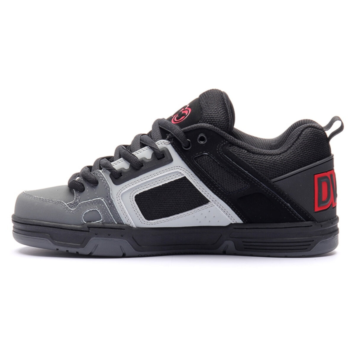 Tenis DVS Comanche 701 BLACK GRAY RED NUBUCK.