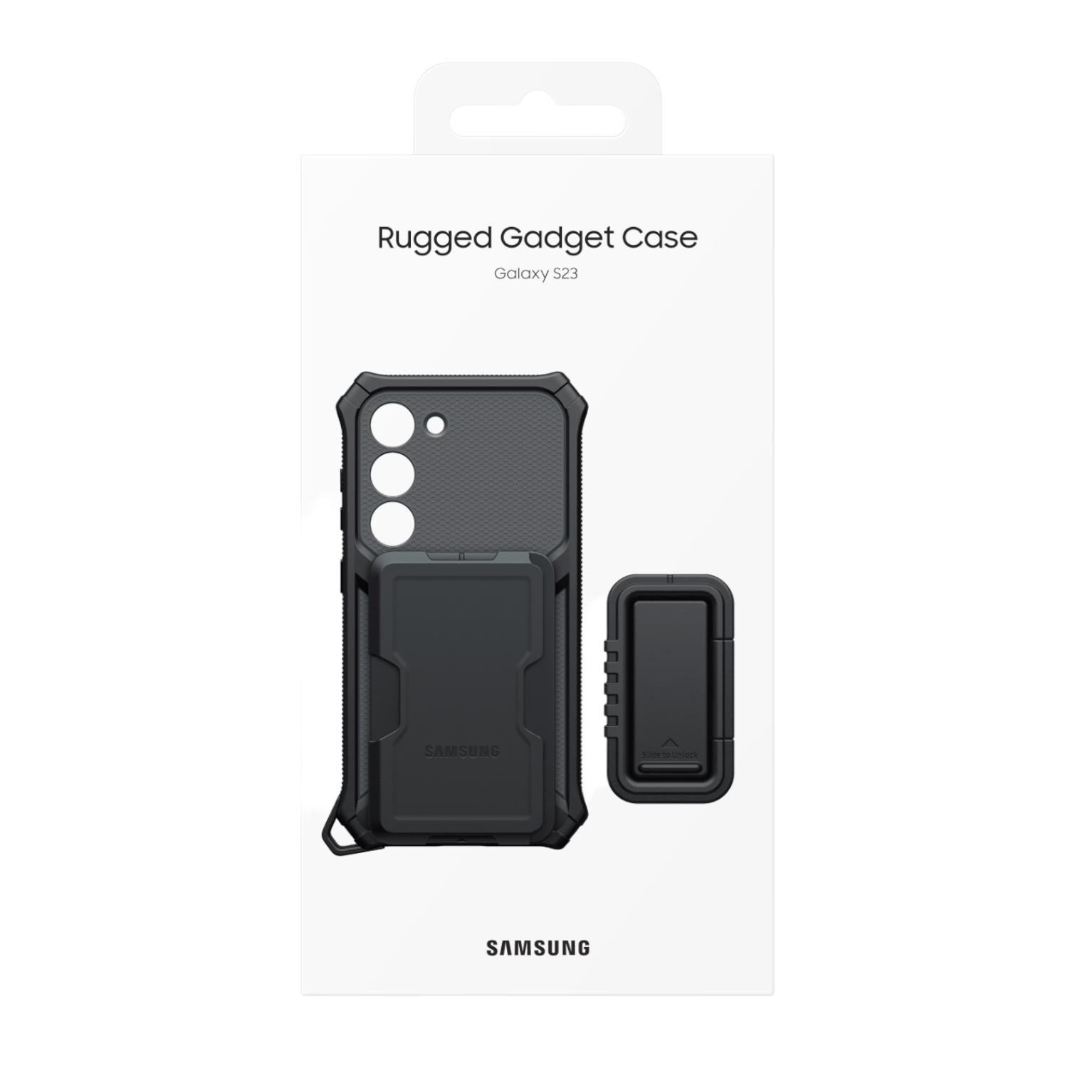 Funda Original Samsung Rugged Cover para S23 Negro