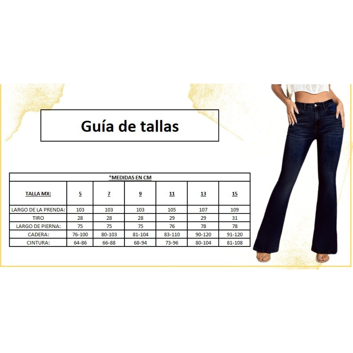 Pantalones Mujer Acampanado Mezclilla Jeans Dama Colombiano