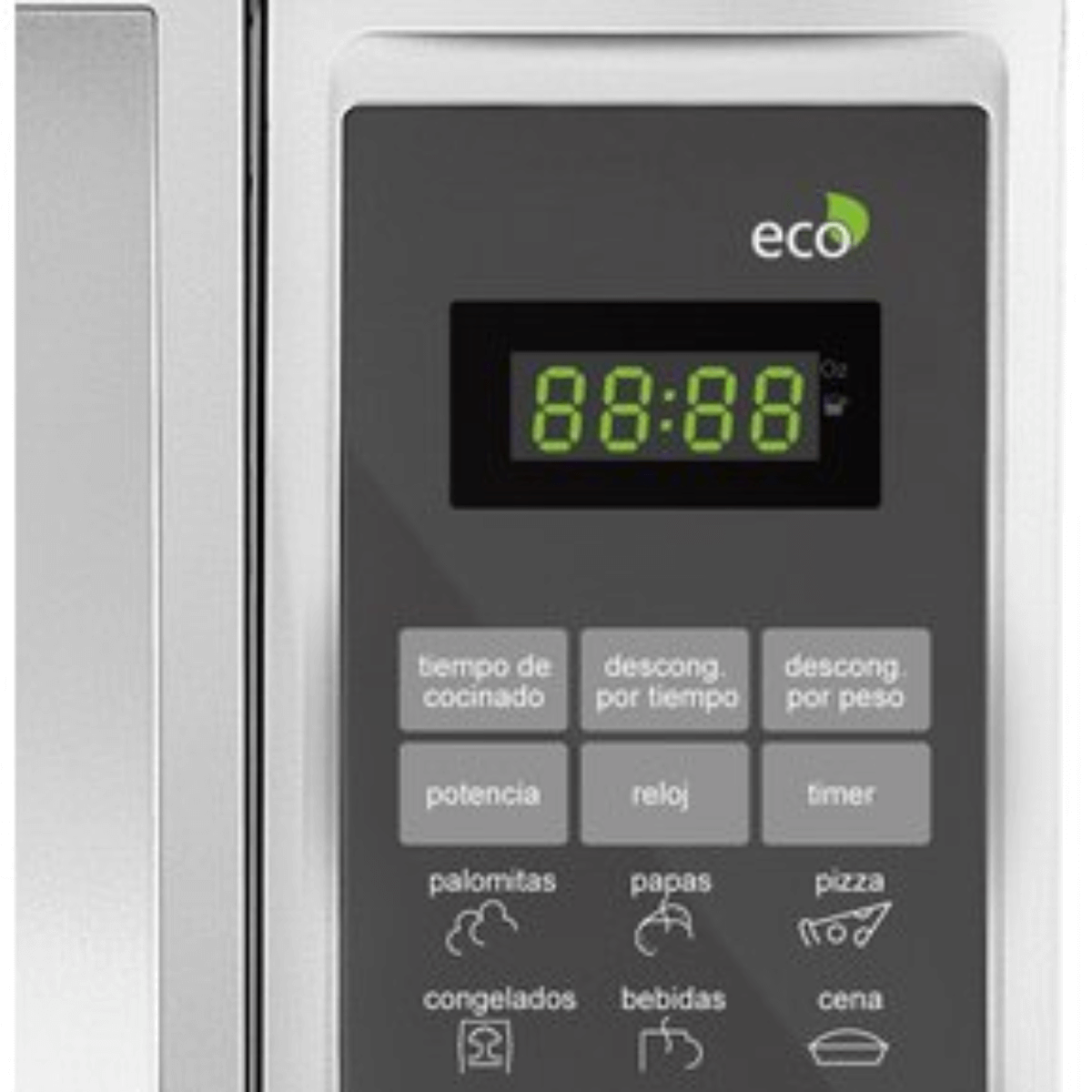 HORNO MICROONDAS 1.4P3 MANIJA ACABADO ESPEJO PLATA MABE