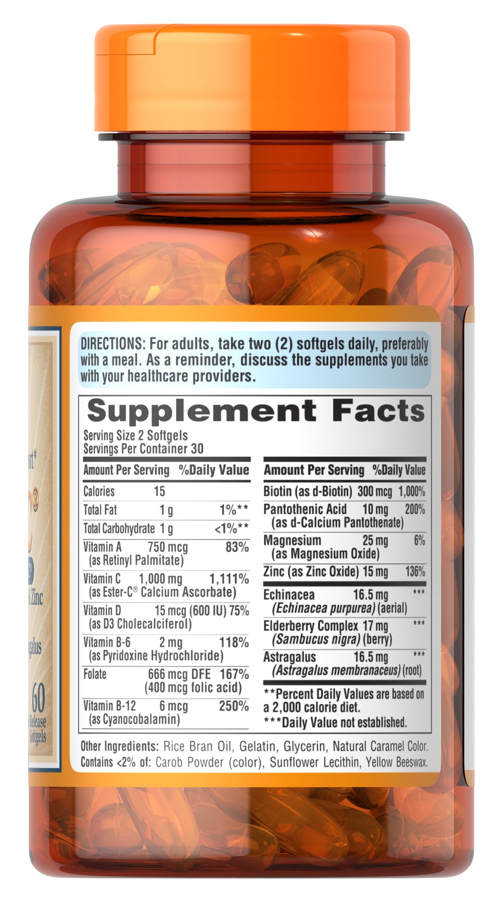  Puritan's Pride Multivitaminico con Vitamina C y D3 Ester C