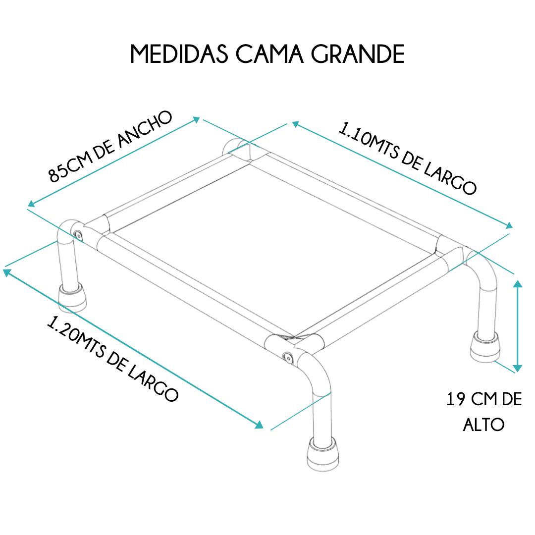 Cama Elevada Para Perro Grande.